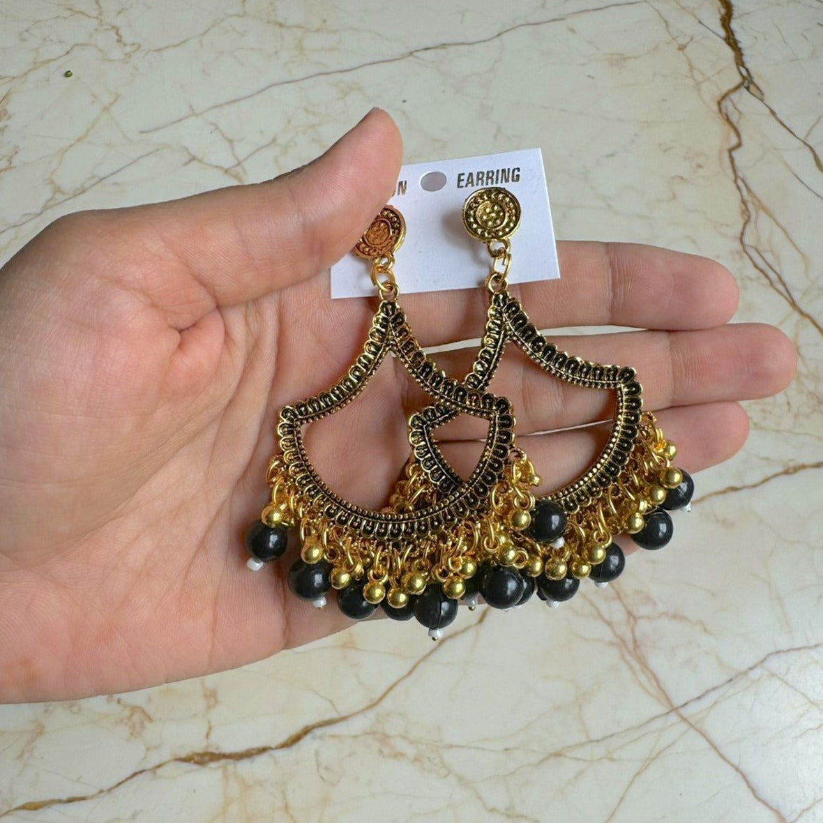 U shape Earring / Jhumka Bezel