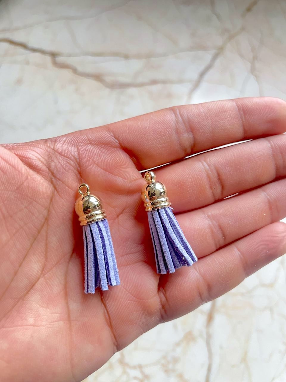 Lilac Leather Tassel (pack of 10)