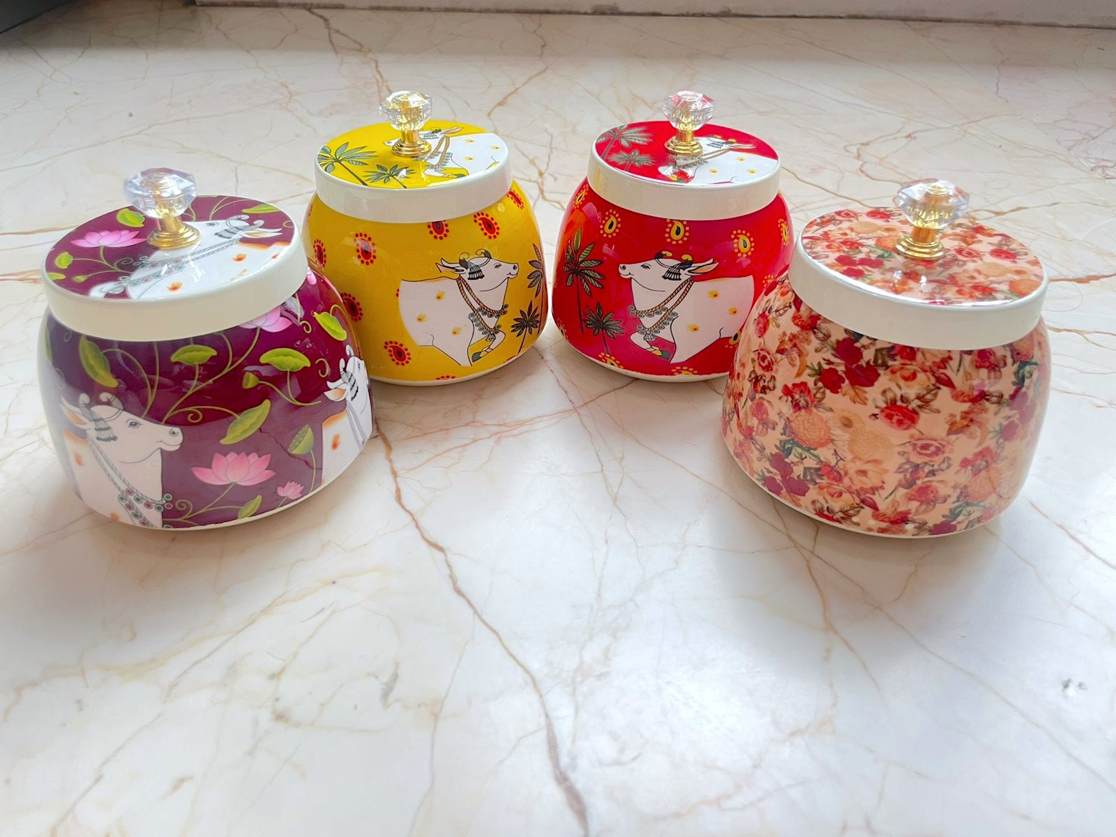 Metal Jars for Dry fruits / Candle Jar