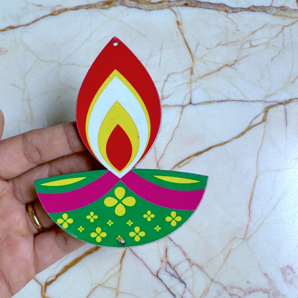 Deepak/ Diya Pichwai Wall Hanging