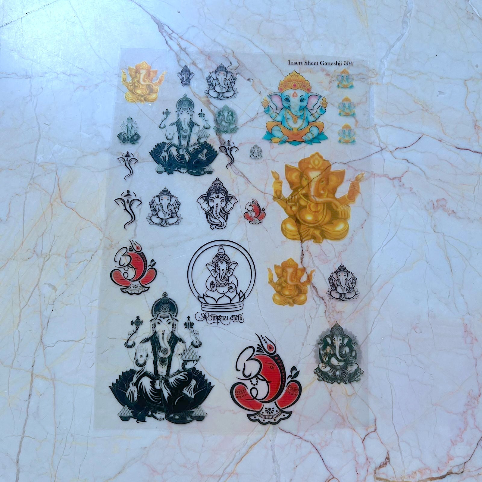 A4 Diwali Ganeshji Insert Sheet