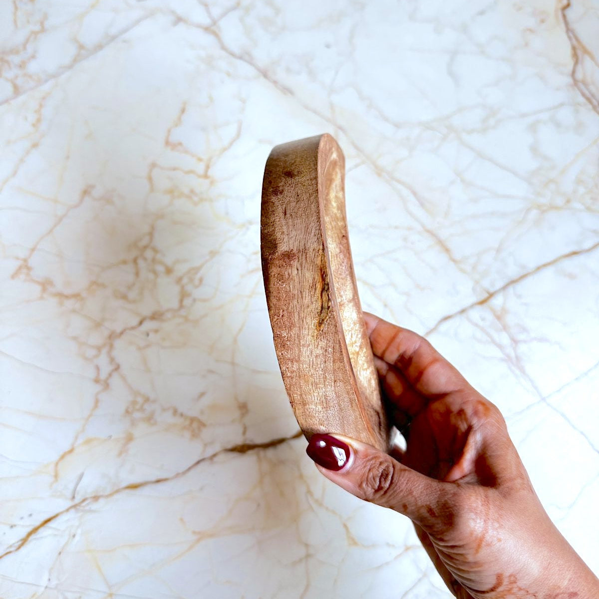 Wooden Bowl for Candles - Moon