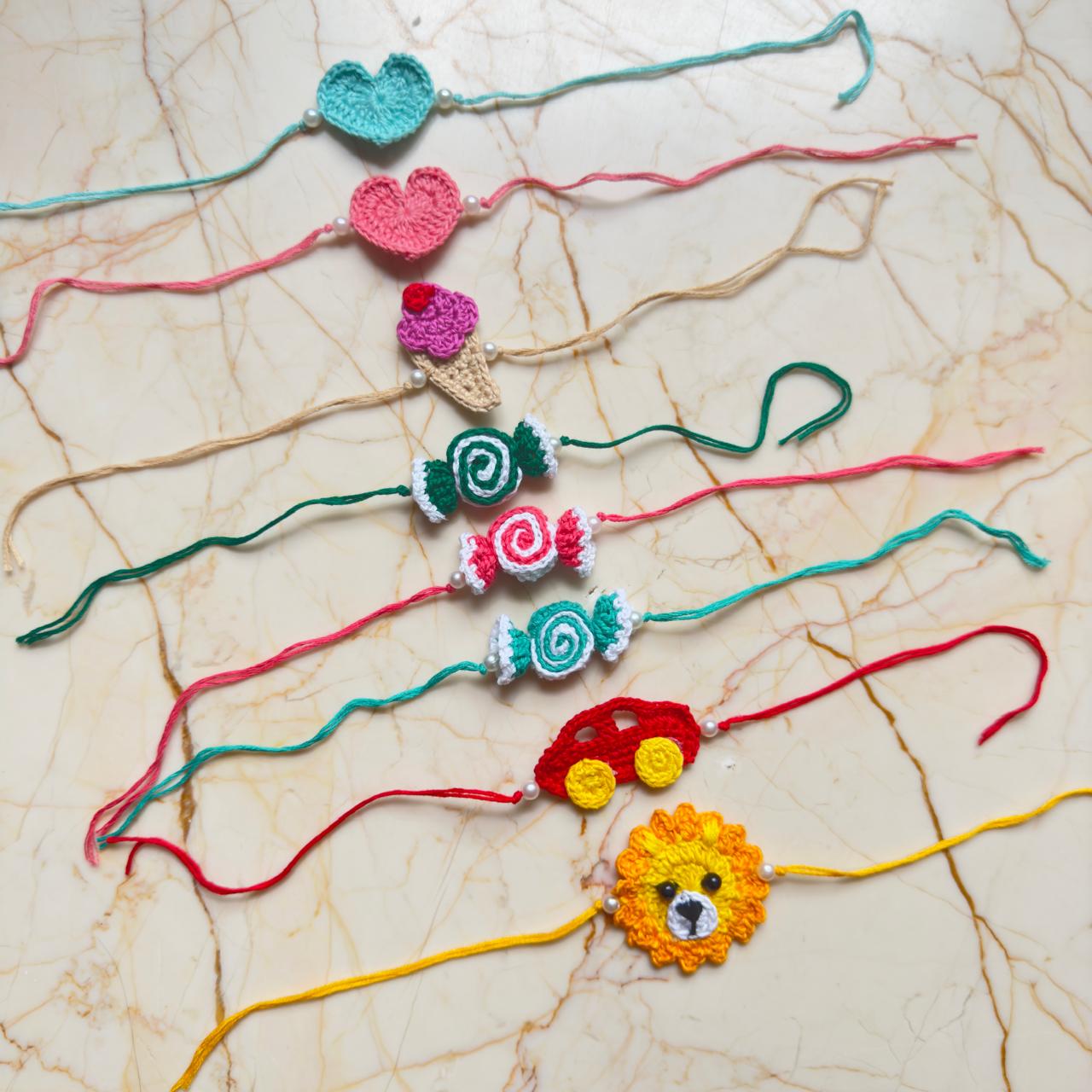 Crochet Rakhi - Ice cream