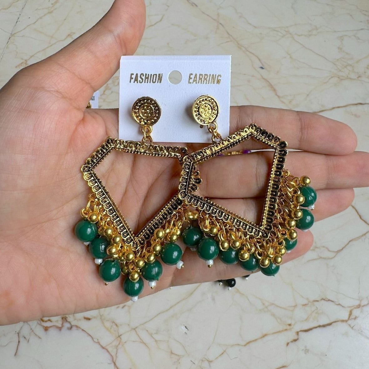 Triangle Earring / Jhumka Bezel