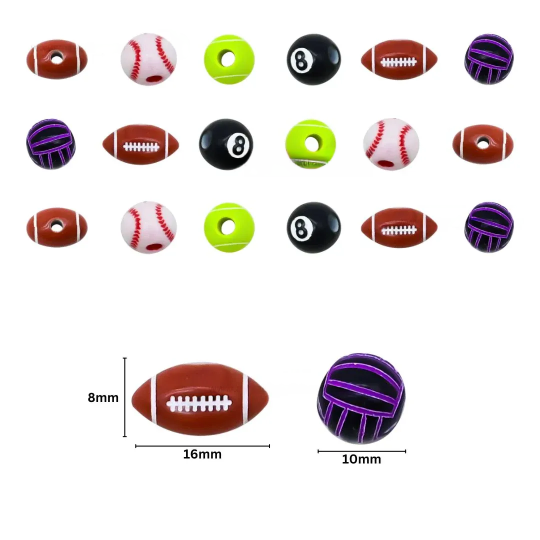 Sports Ball Beads