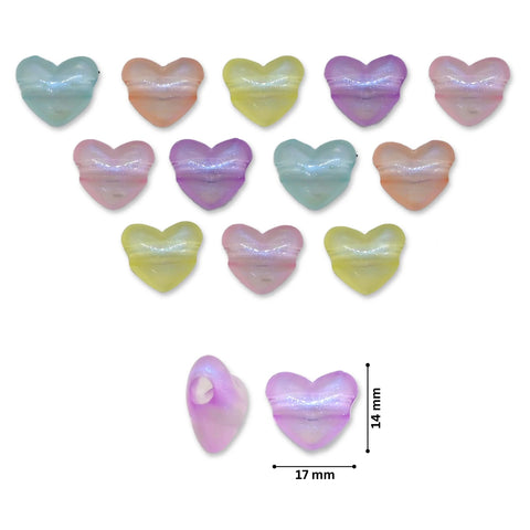 Glow in Dark beads - Heart