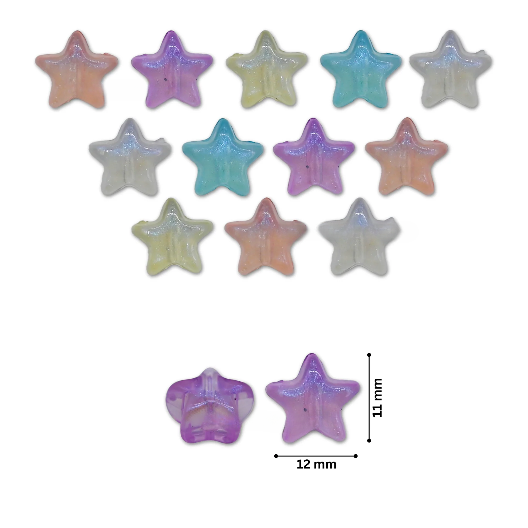 Glow in Dark beads - Star