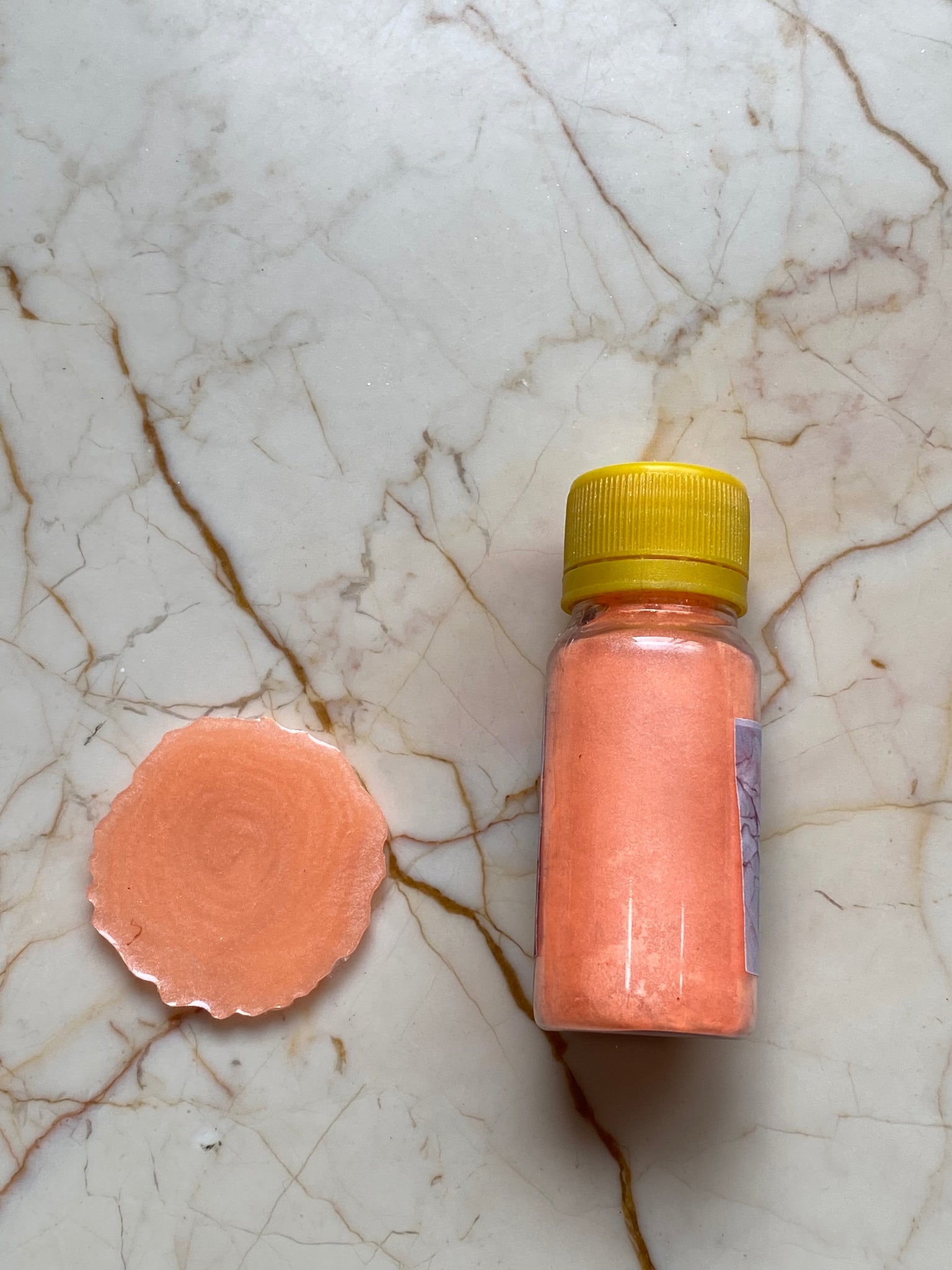Peach mica Pearl Pigment Powder - Harsh Resin Store