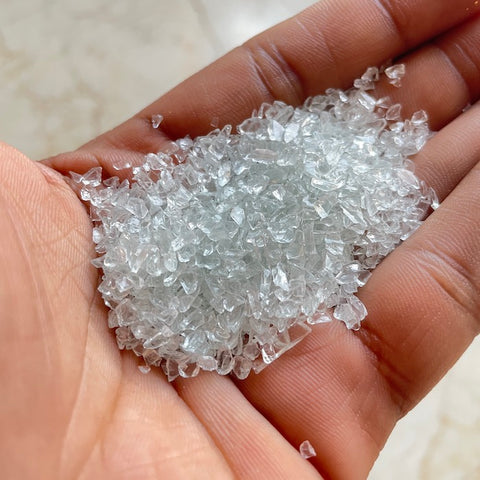 1-3mm Clear druzy Crystals