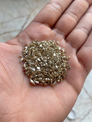 Electroplated granules