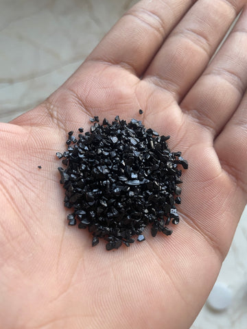 Electroplated granules