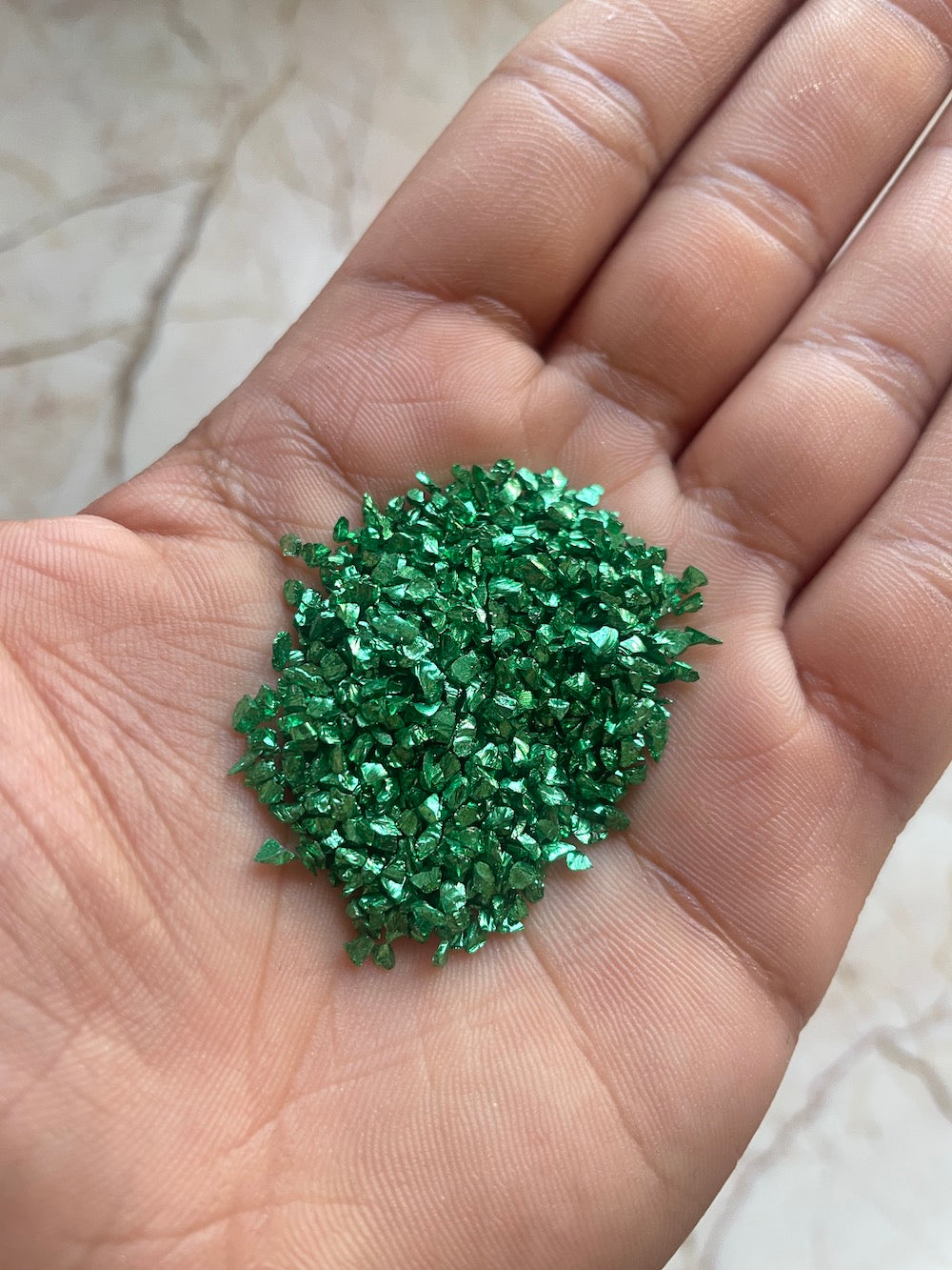 Electroplated granules