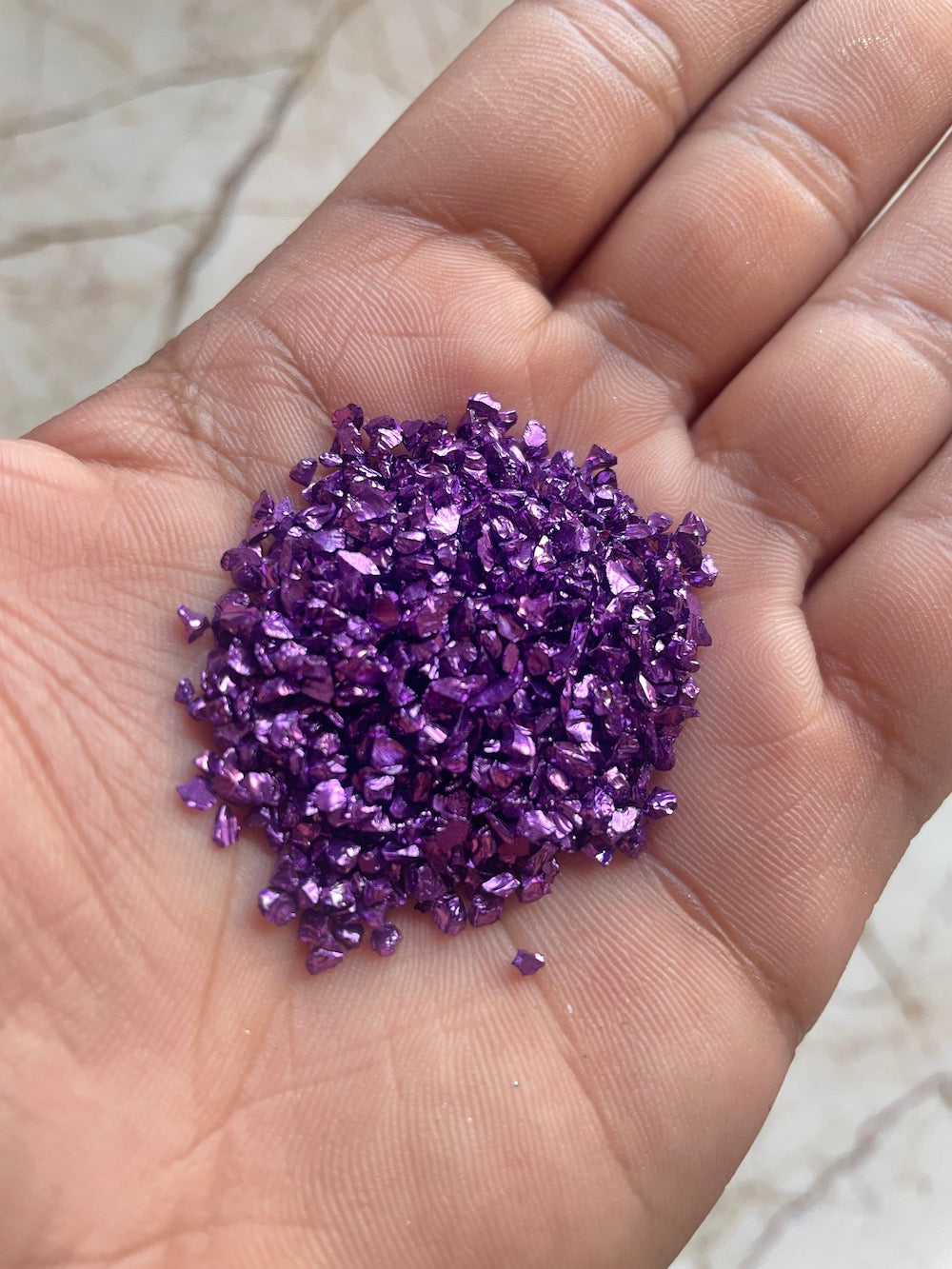 Violet Electroplated granules