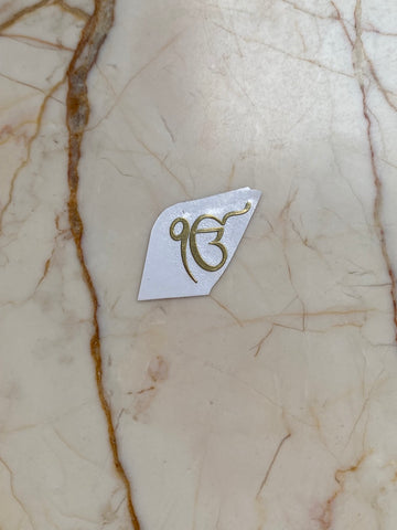 Ek Onkar punjabi logo metallic Sticker