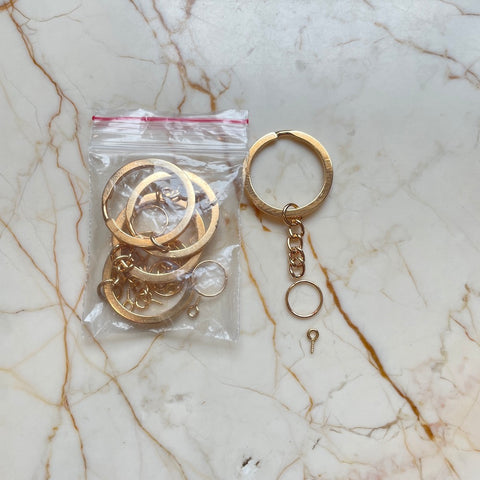 Keychain ring Set with connector