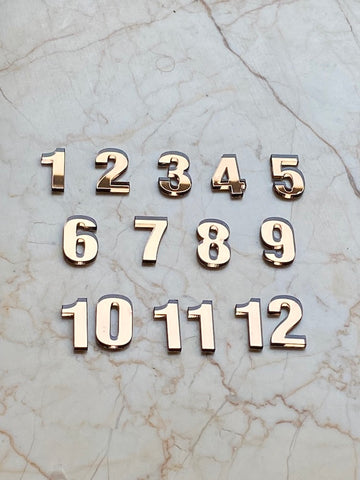 12 Acrylic English Numbers for clock