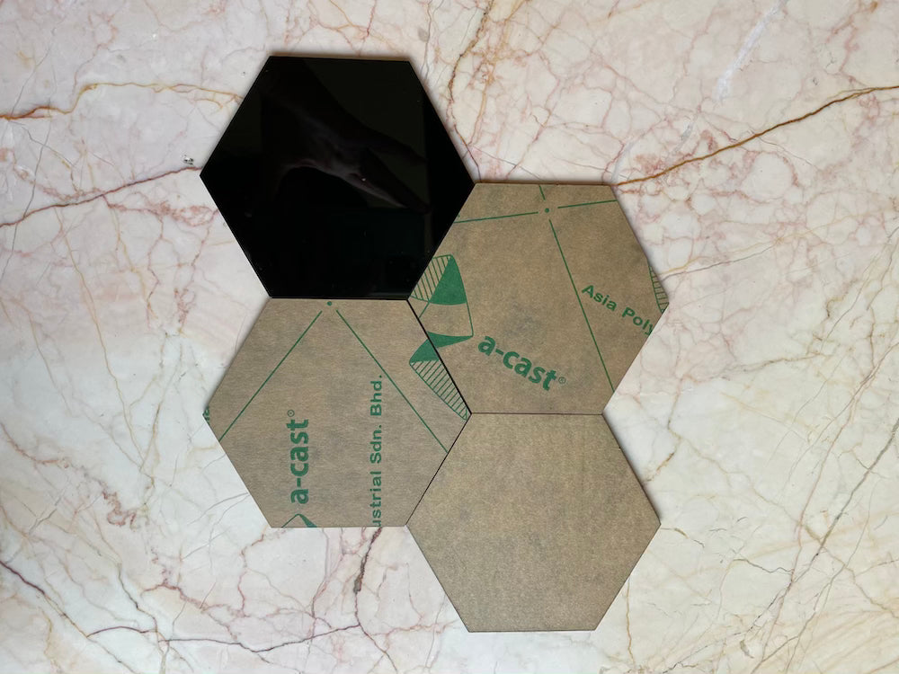 Hexagon Shaped Coasters - Harsh Resin Store