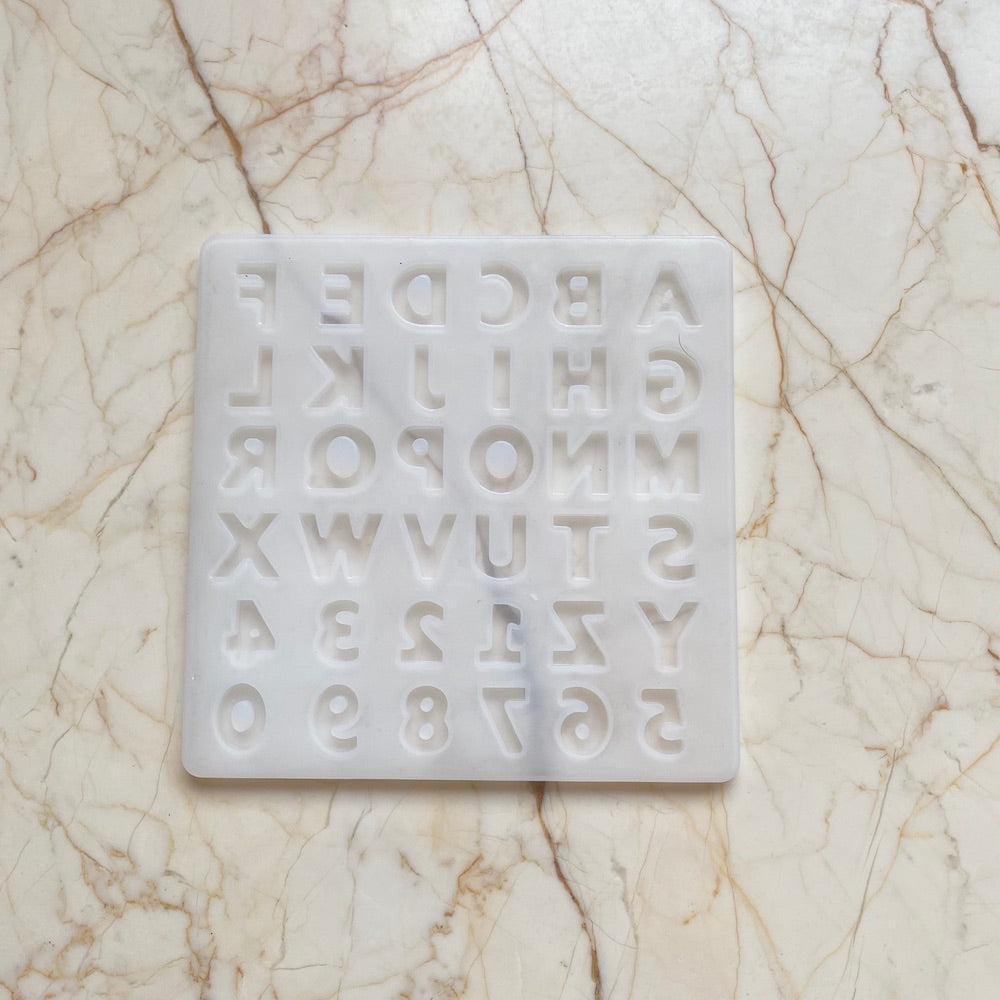 small Alphabet Keychain Mould - Harsh Resin Store
