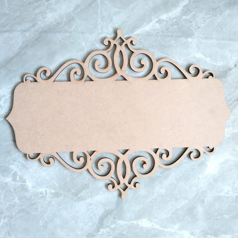 MDF name plate base