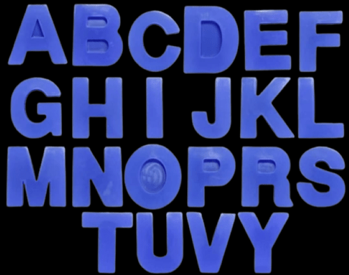 Monogram alphabet 6 inch set of 22 letters