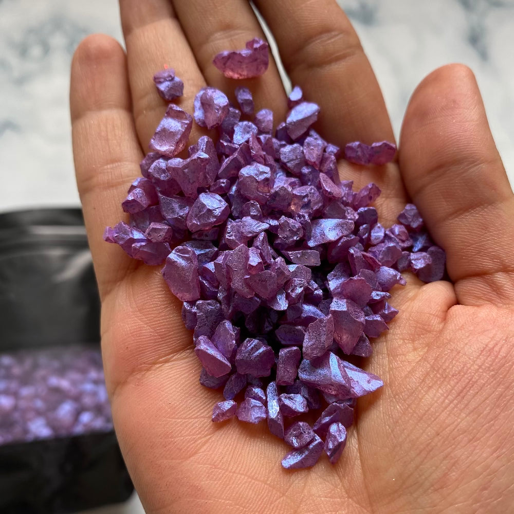 Shine purple granuals Stones