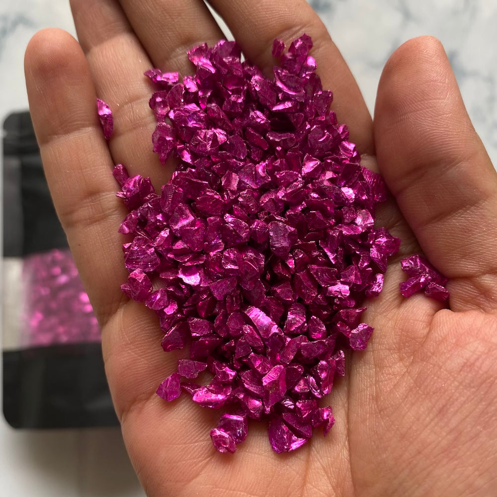 Pink Electroplated stones