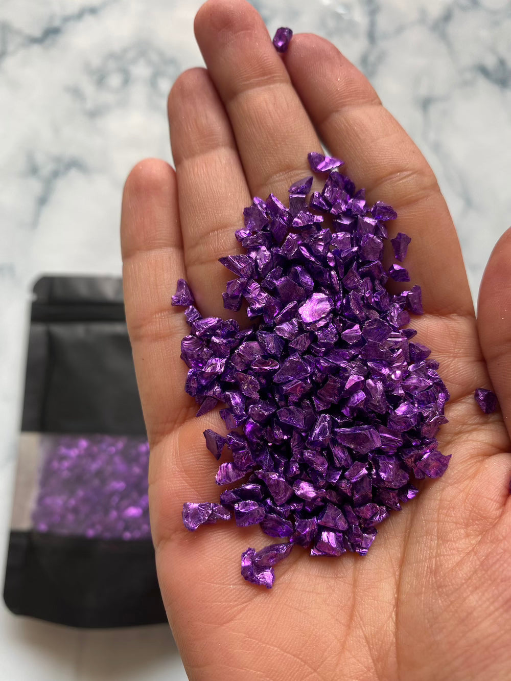 Violet Electroplated stones