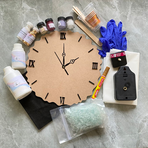 DIY Beginners Resin Geode Clock Kit