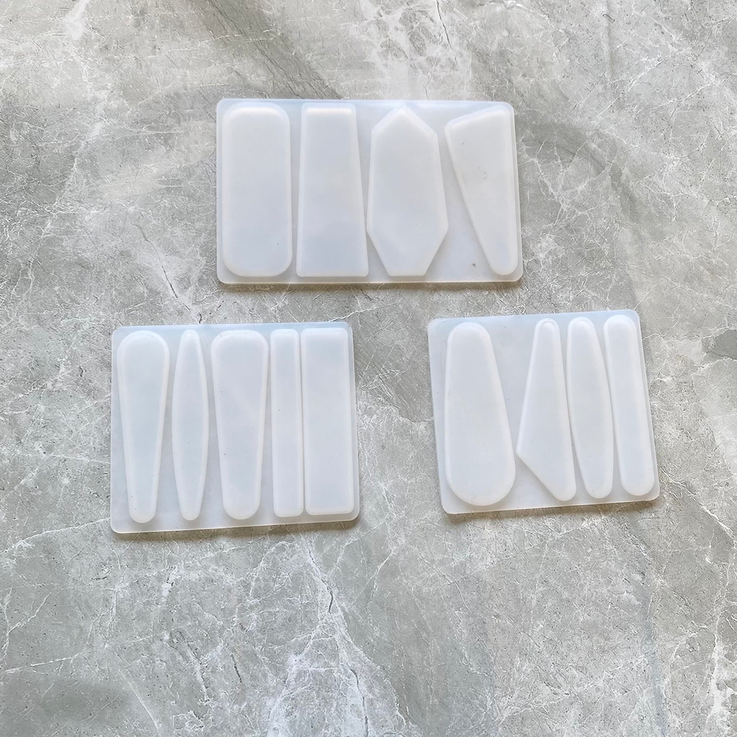 Hair clip mould set of 3