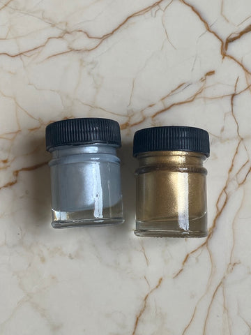 Gold & Silver Metallic Paste Pigment combo