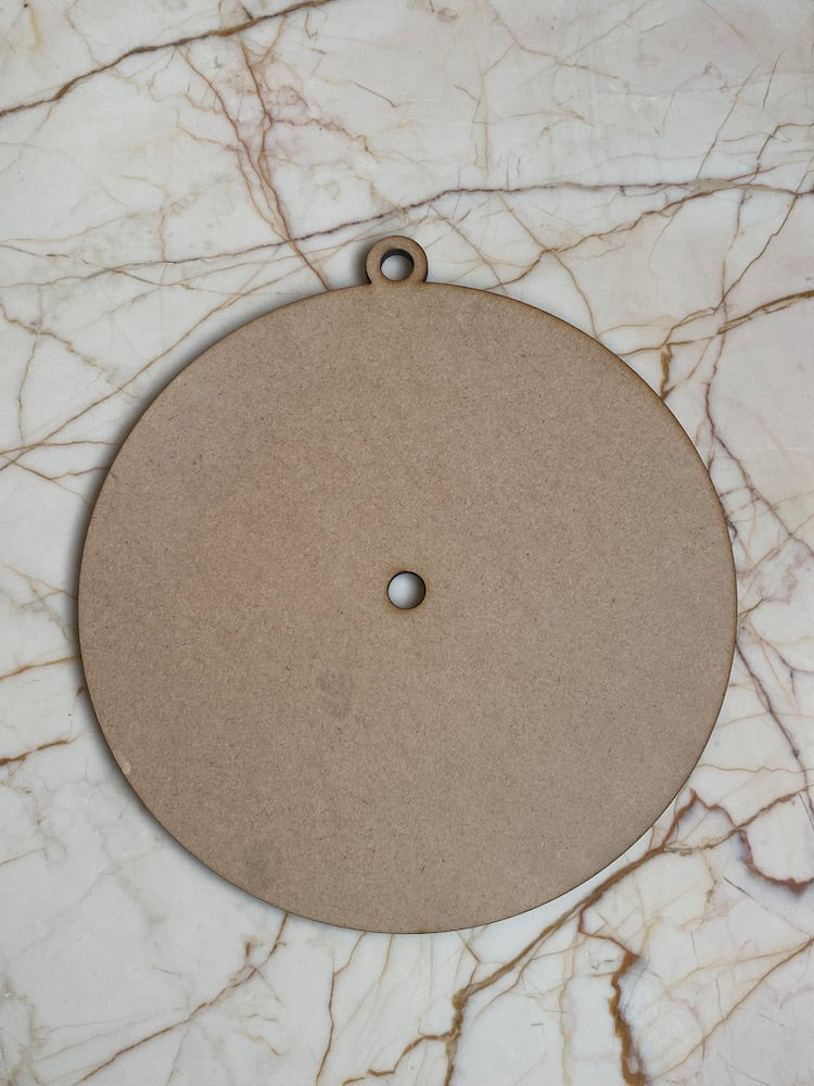 MDF Clock Base With Ring Hole for hanging
