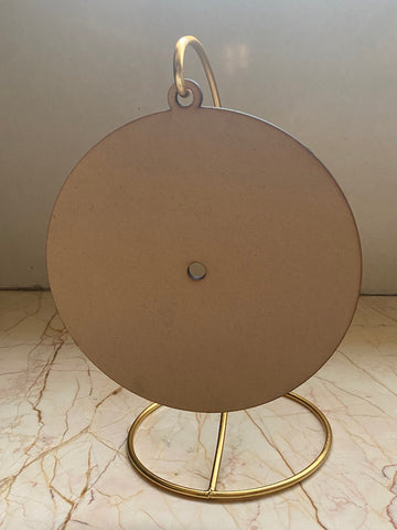 MDF Clock Base With hanging Metal Stand