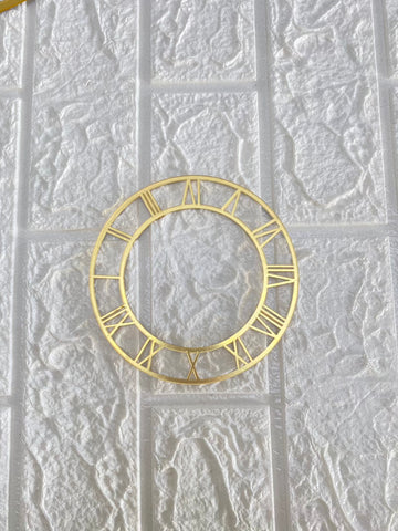 Gold roman clock number Ring