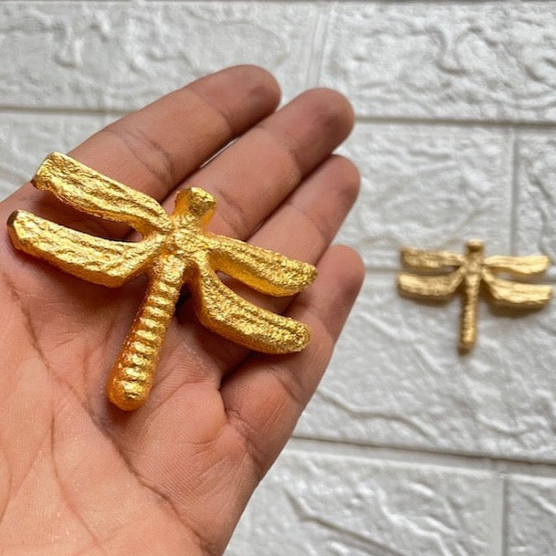 Metal Gold Decorative Dragonfly motifs
