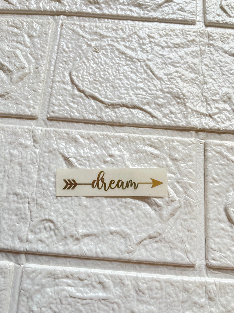 Dream Arrow Metallic Sticker