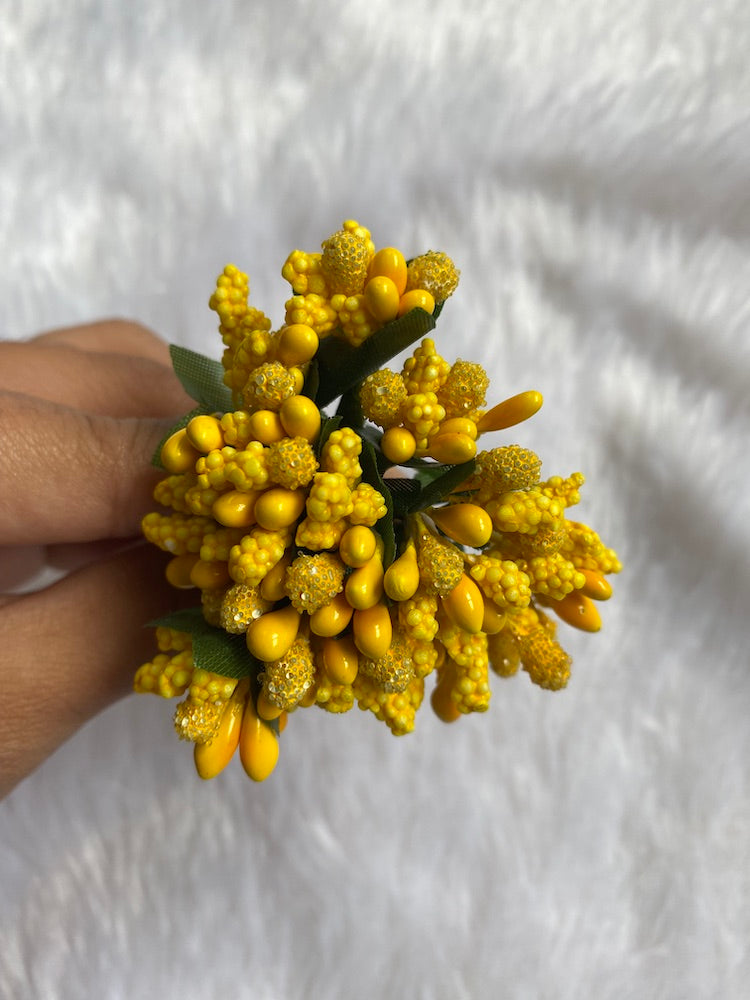 Stemless Artificial Pollen flowers