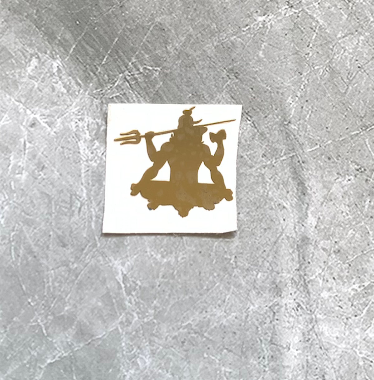 Shivji symbol metallic sticker