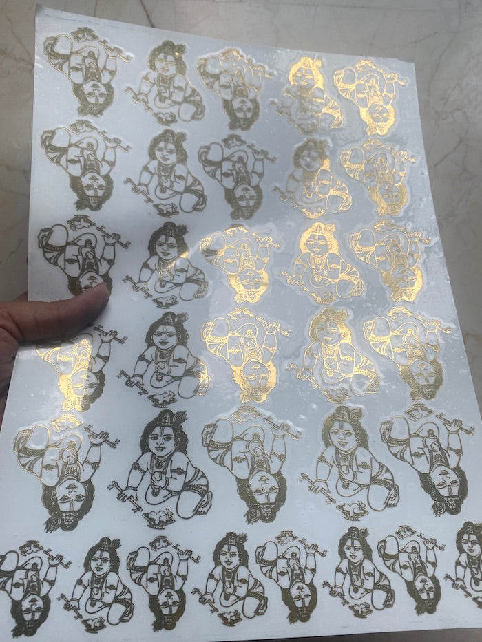 krishnaji Metallic Sticker Sheet