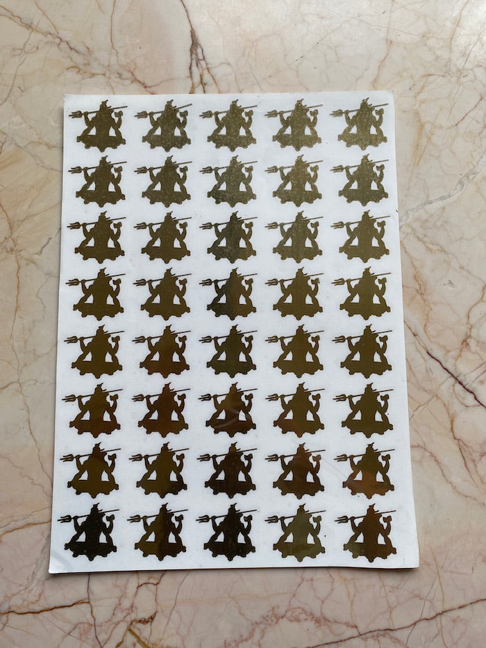 Shivjii Metallic Sticker Sheet