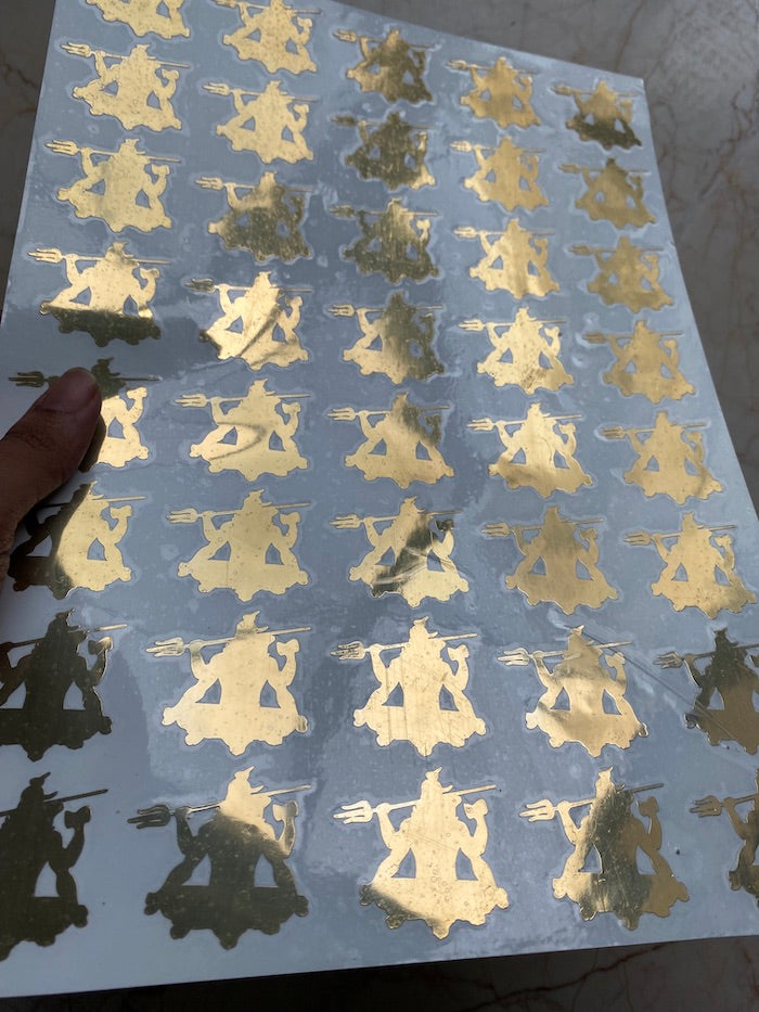 Shivjii Metallic Sticker Sheet