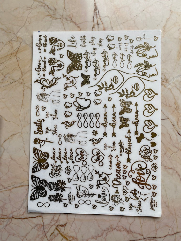 Mix Design Metallic Sticker Sheet