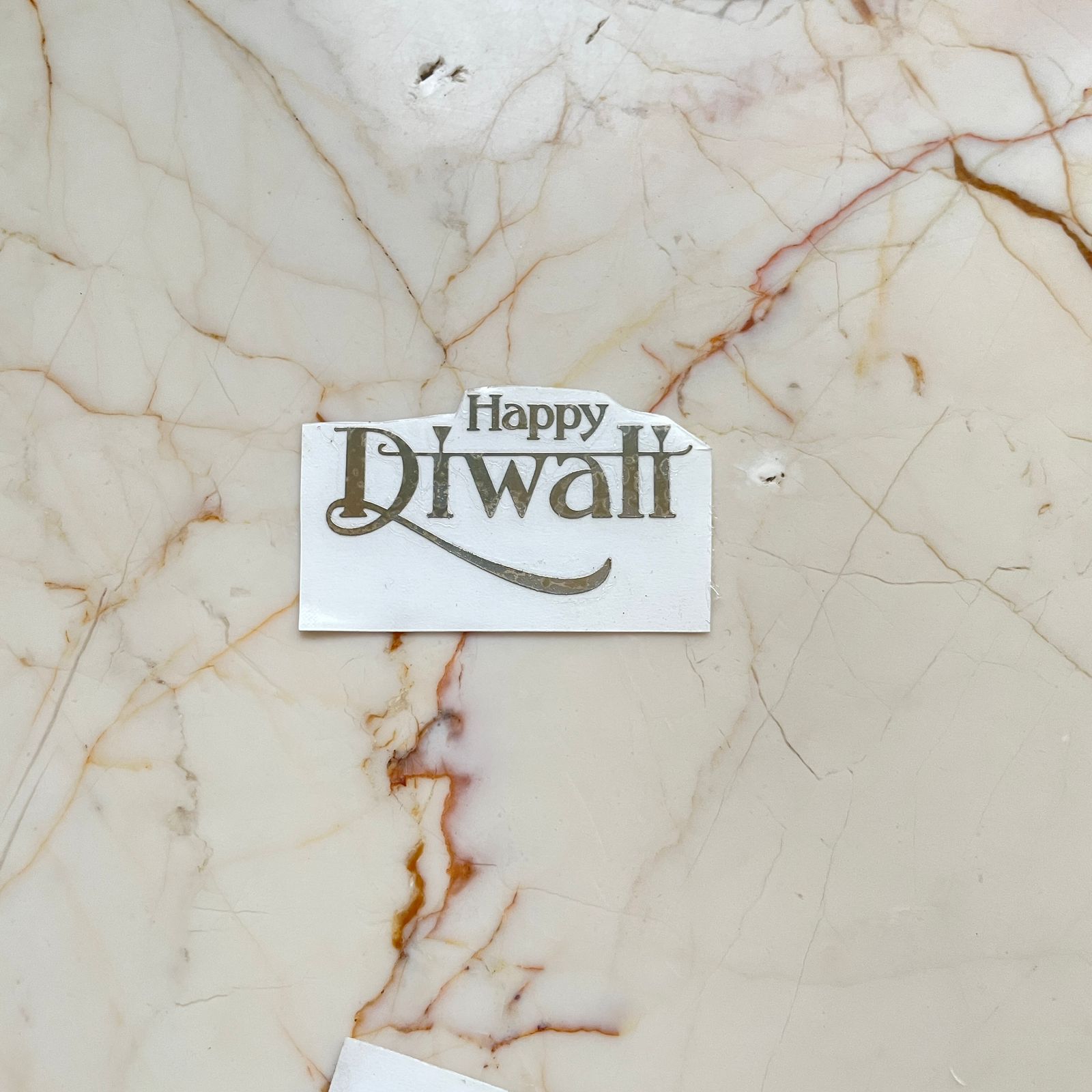 Happy Diwali Metallic Sticker - C