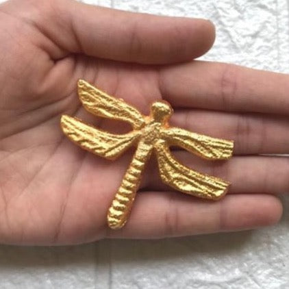 Metal Gold Decorative Dragonfly motifs