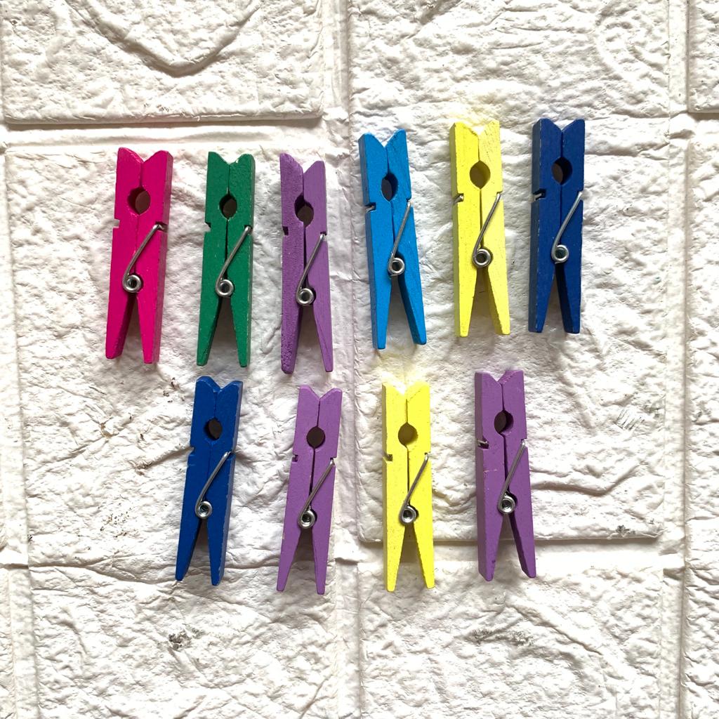 Colorful Wooden Clips