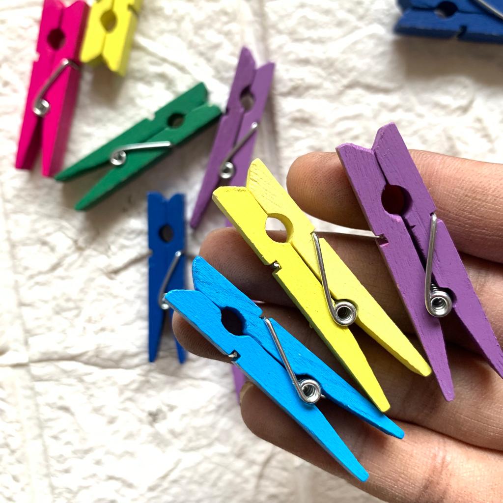 Colorful Wooden Clips