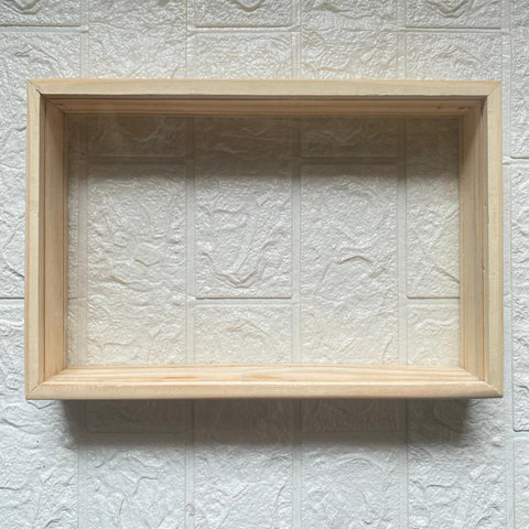 Wooden Frame with Acrylic Base / floating frame