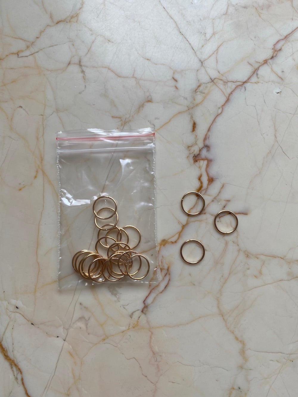 Rose Gold connector 12mm