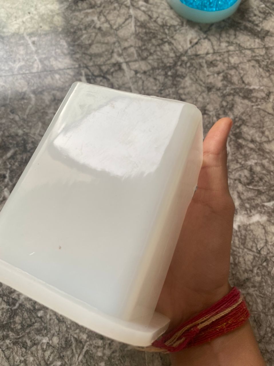 Soap dispenser mould with fittings