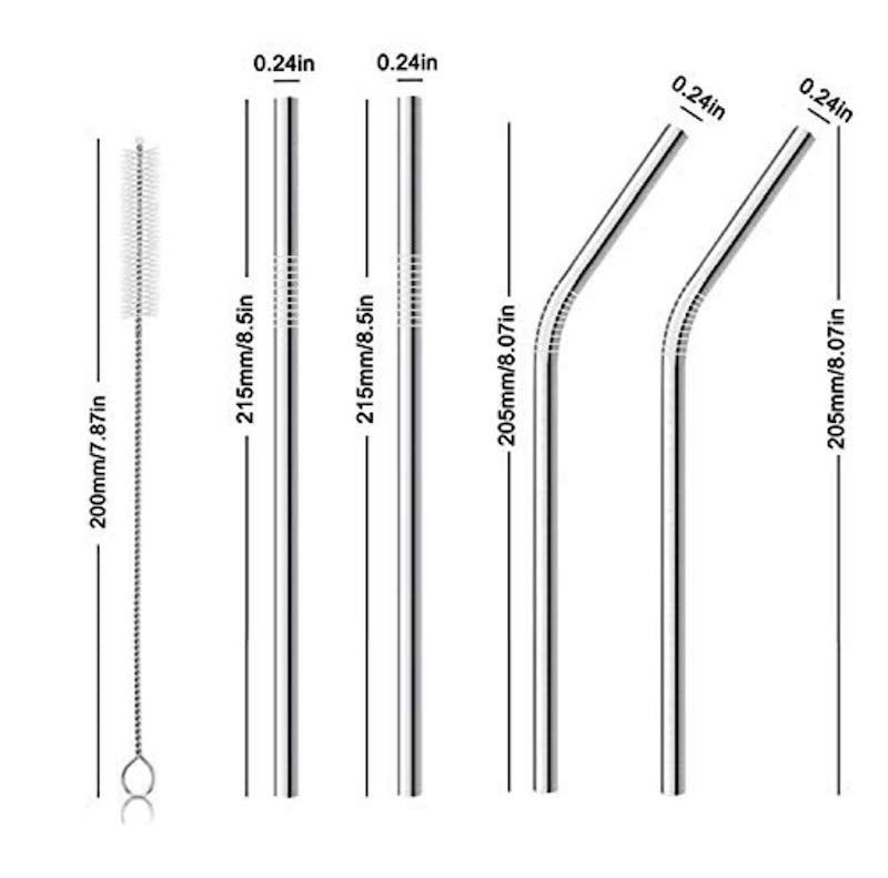 Reusable Stainless Steel Straws - Free Shipping